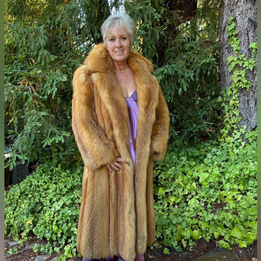 Etienne Red Fox Full Length Coat